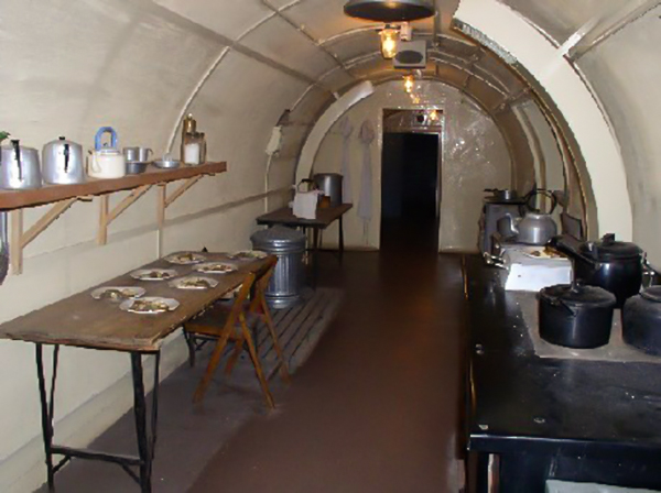 Cozinha do hospital do Dover Castle