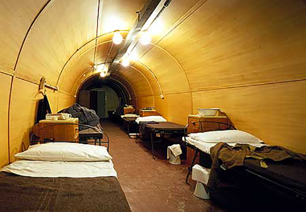 Quarto do hospital do Dover Castle