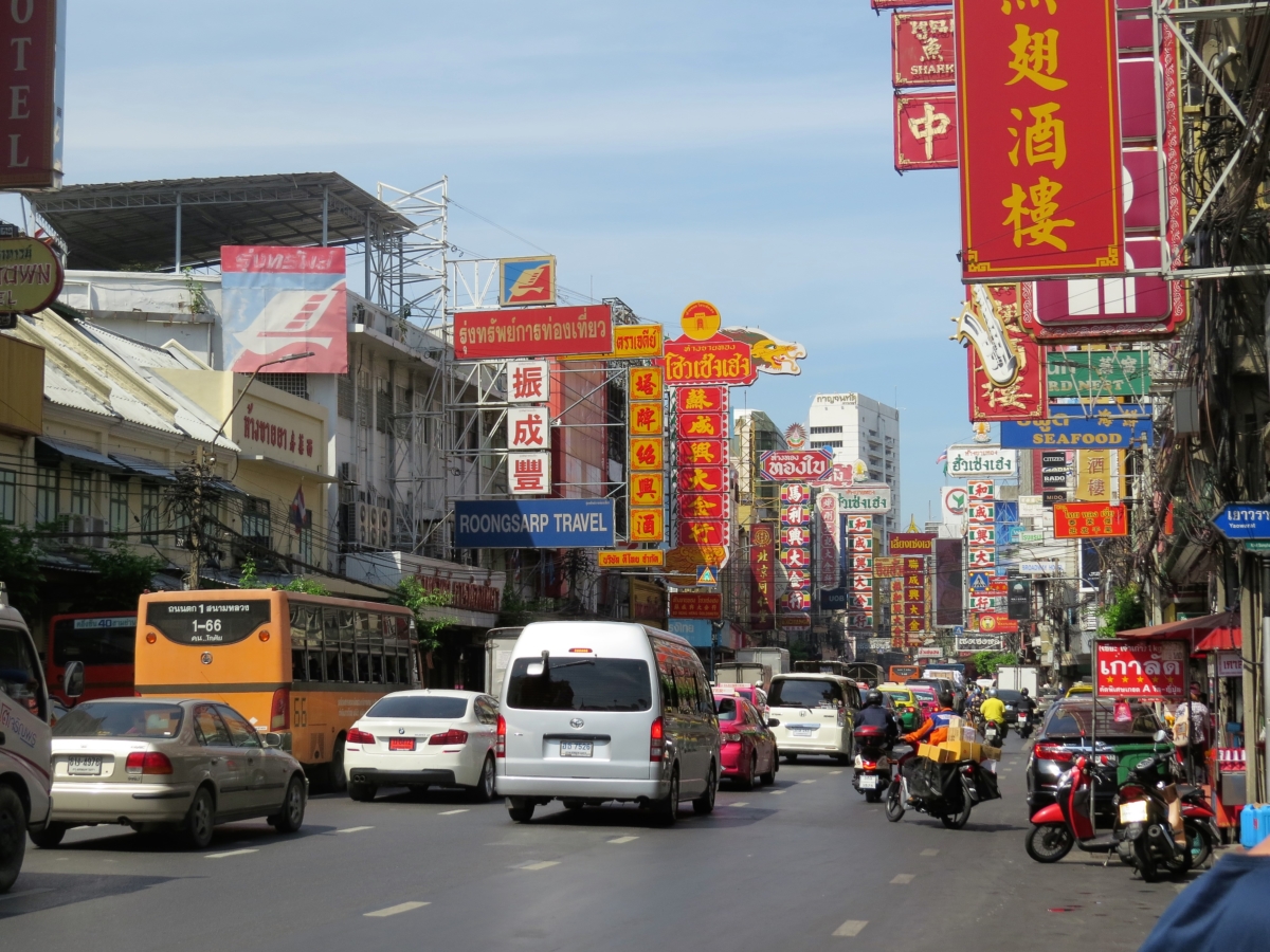 o movimento em Chinatown