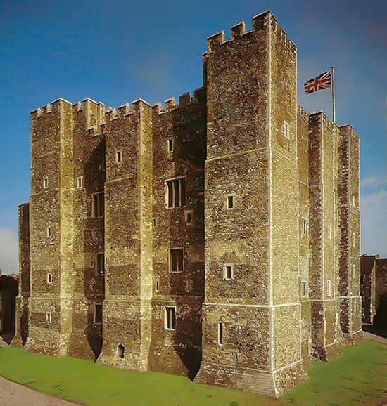 A torre central do Dover Castle