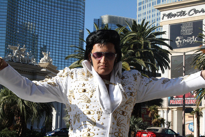 sósia de Elvis Presley em Las Vegas