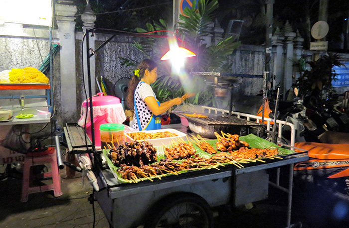 Comida de rua em Bangkok, Tailândia