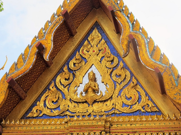 Detalhes do Grand Palace, em Bangkok, Tailândia