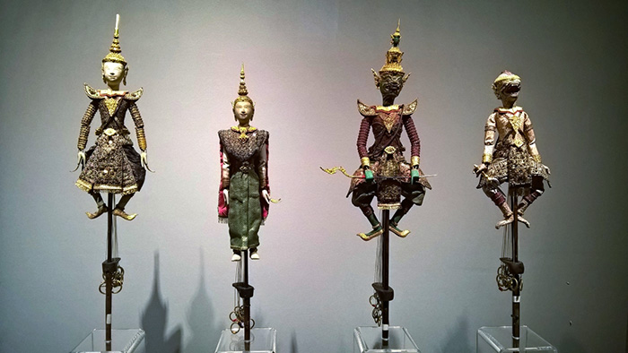 Bonecos no Museu Nacional de Bangkok, Tailândia