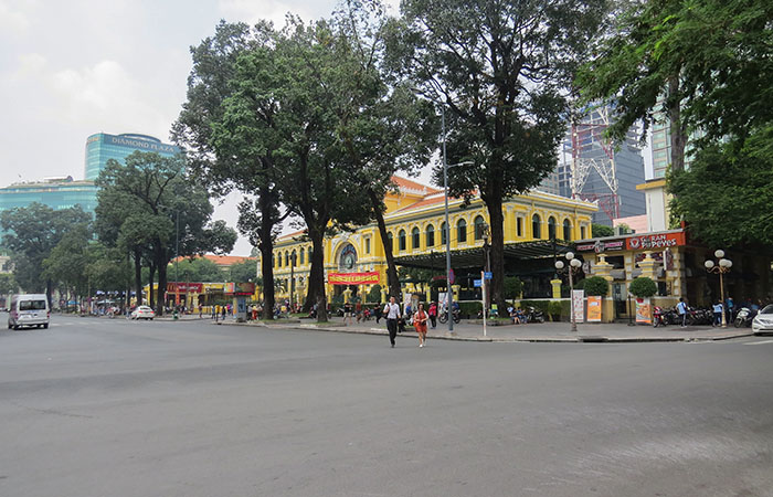 O Correio Central de Ho Chi Minh, no Vietnam