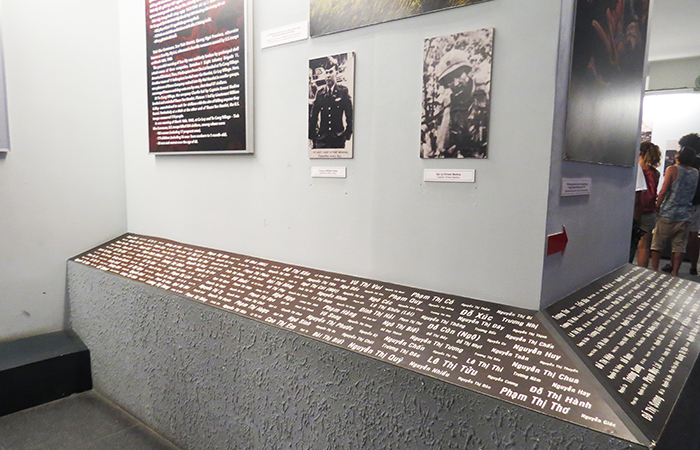 vítimas de guerra, no Museu dos Vestígios de Guerra, em Ho Chi Minh, Vietnam