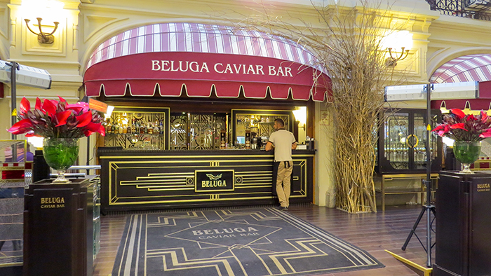Praça Vermelha e Beluga, o melhor caviar russo