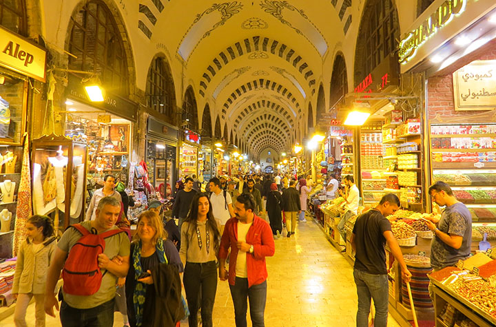 O Grand Bazar - em Istambul, Turquia