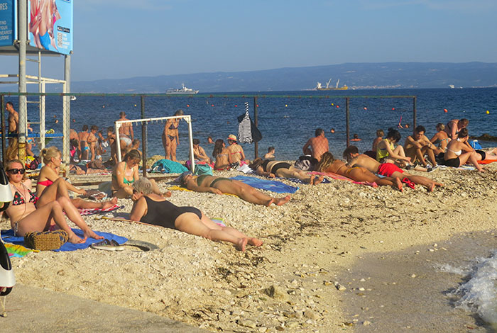 Bačvice Beach, em Split, Croácia