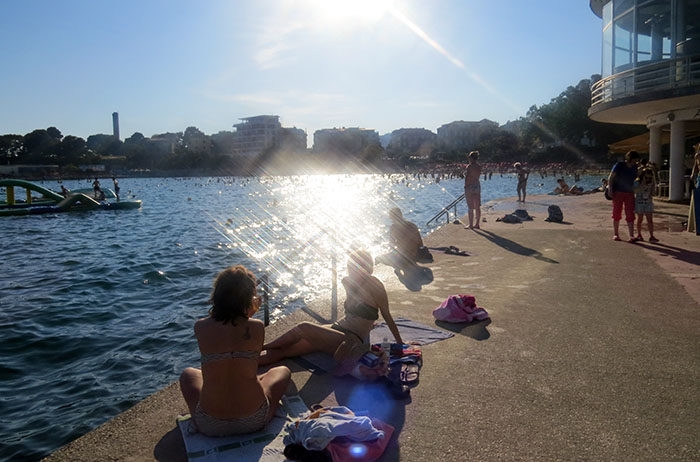 Bačvice Beach, em Split, Croácia