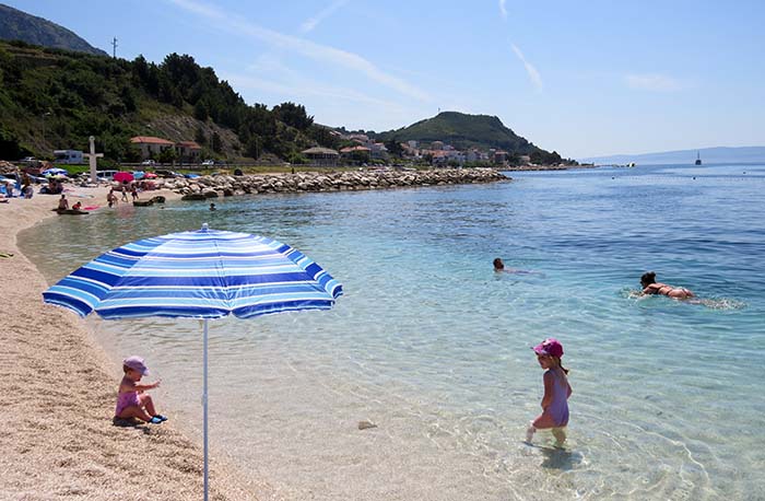 Praia em Split, Croácia