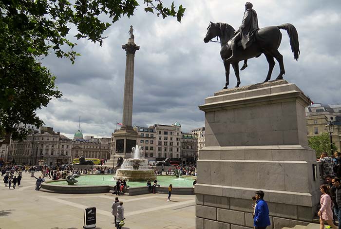 Trafalgar Square, em Londres