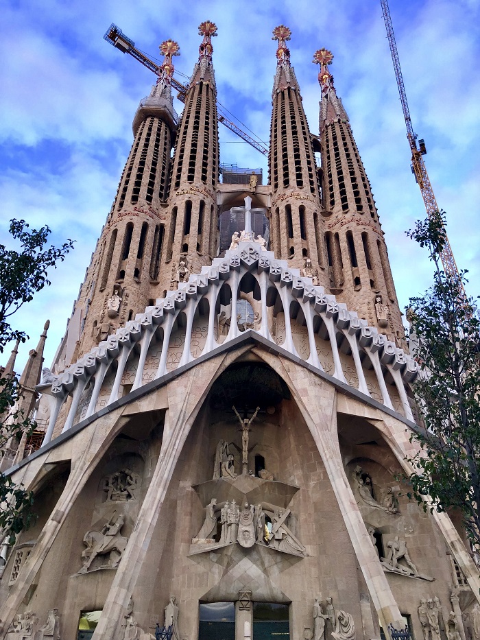 Fachada da Paixão, na Sagrada Família.