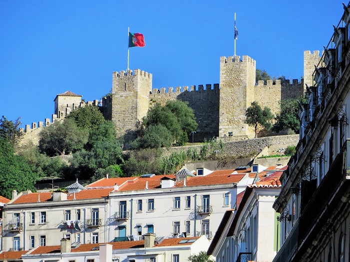 Castelo São Jorge, em Lisboa, Portugal