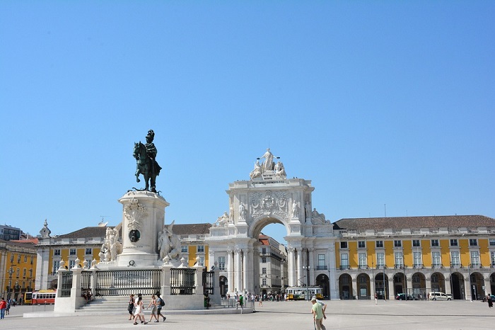 Praça do Comércio, em Lisboa, Portugal