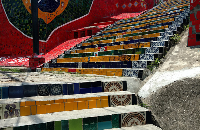 Escadaria Selarón, no Rio de Janeiro
