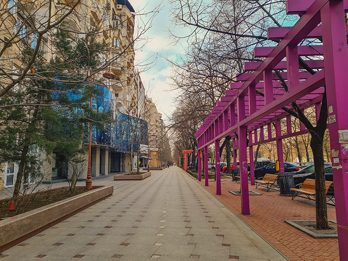 Ruas de Bucareste, Romênia.
