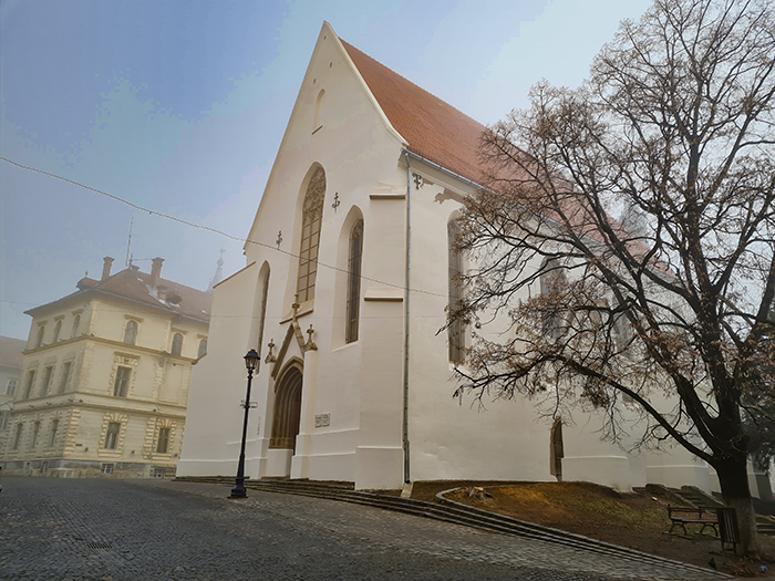 Biserica Manastirii Dominicane ou Igreja do Mosteiro Dominicano em Sighisoara, Romênia.