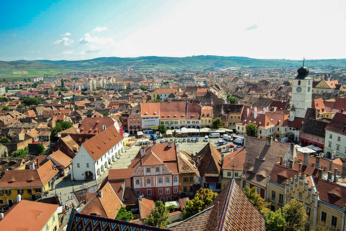 A cidade de Sibiu, na Romênia