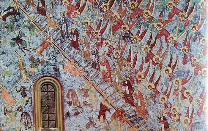 Pintura do Mosteiro de Sucevita, em Bucovina, Romênia