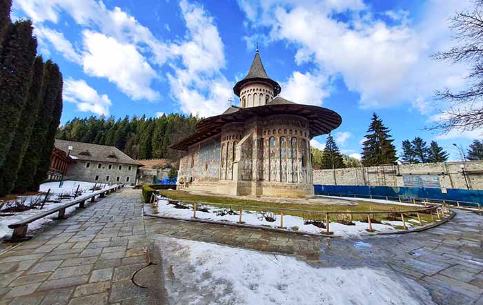 O Mosteiro de Voronet, em Bucovina, Romênia