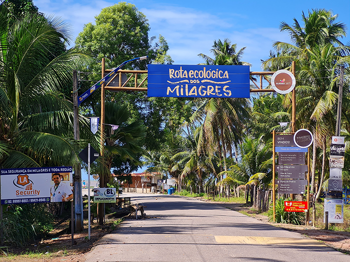 Portal da Rota Ecológica dos Milagres, em Alagoas