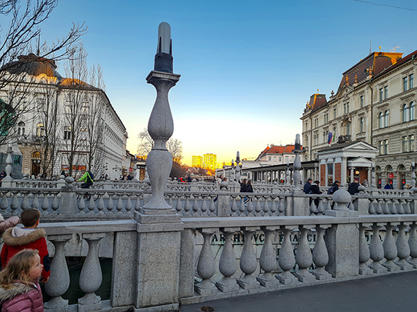 Ponte Tripla, em Liubliana, Eslovênia