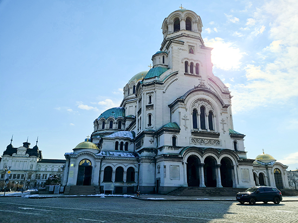 A Catedral Alexander Nevsky, em Sófia, Bulgária