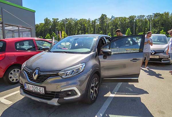 Renault Captur para viajar para ir para Sarajevo