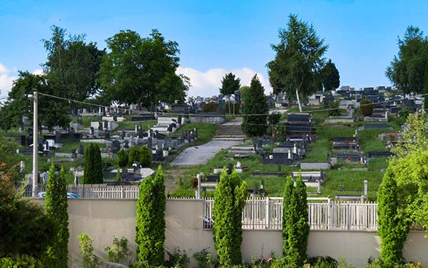 Cemitério nos arredores de Sarajevo, Bósnia e Herzegovina