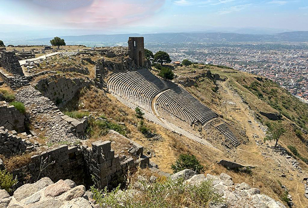 O teatro de Pérgamo, Turquia