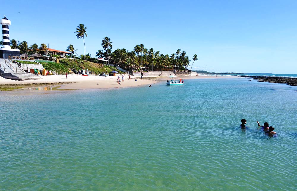 Praia do Pontal de Coruripe, em Alagoas