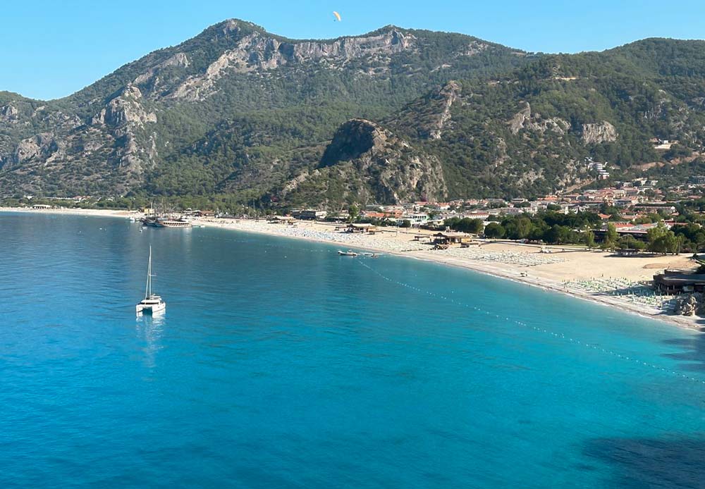Oludeniz, na Turquia, vista do alto: uma das melhores praias da Turquia