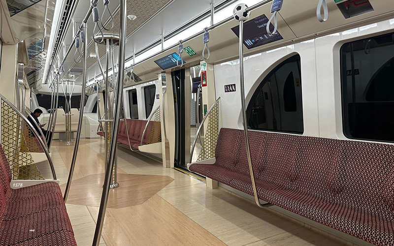 vagão do Metro de Doha