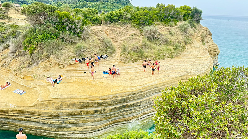 Canal D'Amour - uma das melhores praias de Corfu, Grécia.