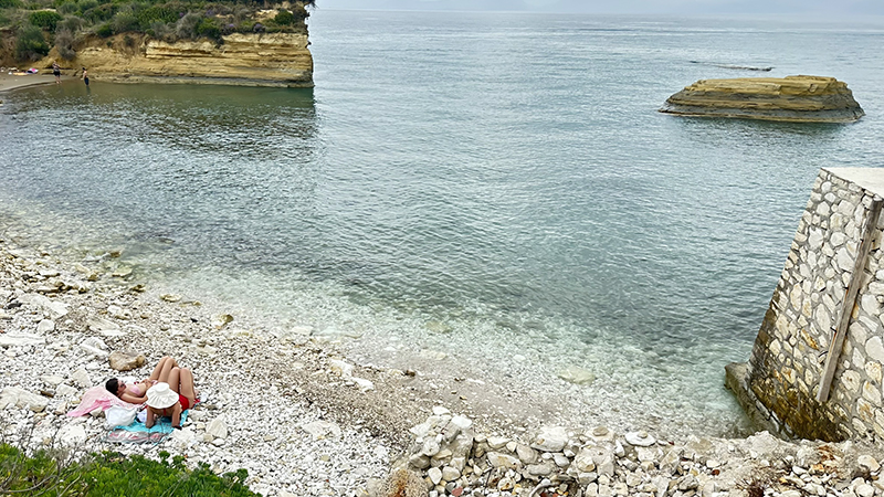 Praia de Sidari, em Corfu, Grécia