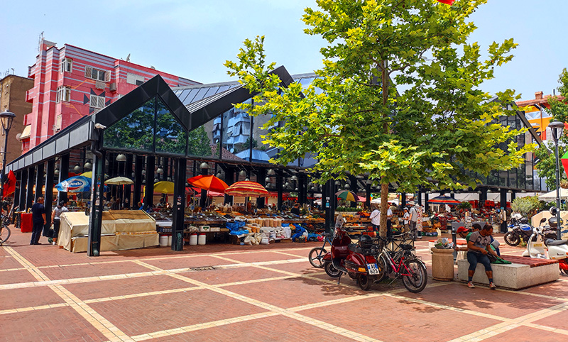 Mercado de Tirana, Albânia