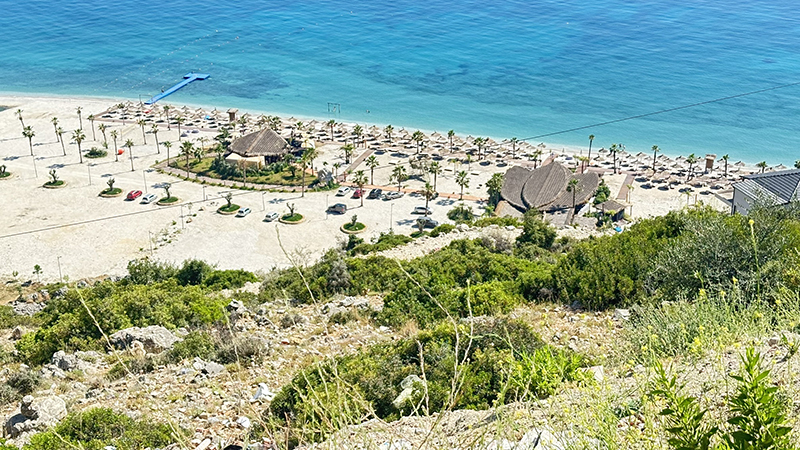Praia de Qeparo, na Riviera Albanesa Praia de Qeparo, Albânia