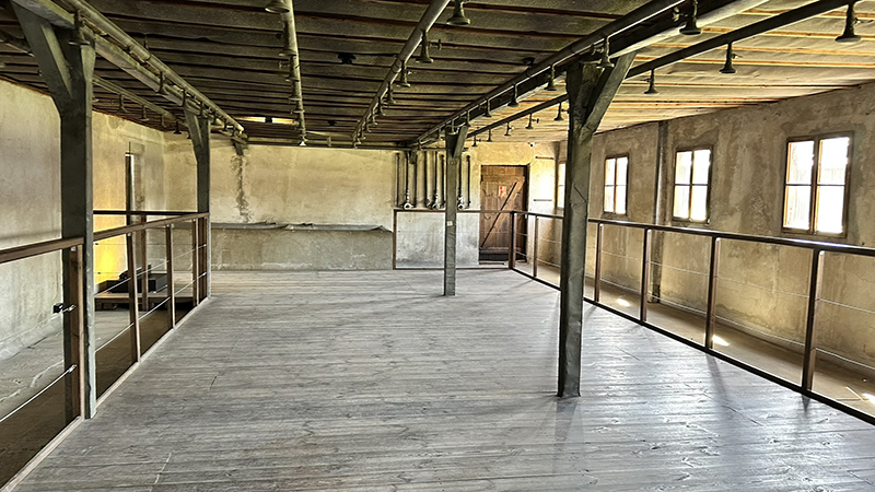 Barracão de Majdanek, em Lublin, Polônia. Local onde os prisioneiros inalavam o gás. Majdanek, em Lublin, Polônia