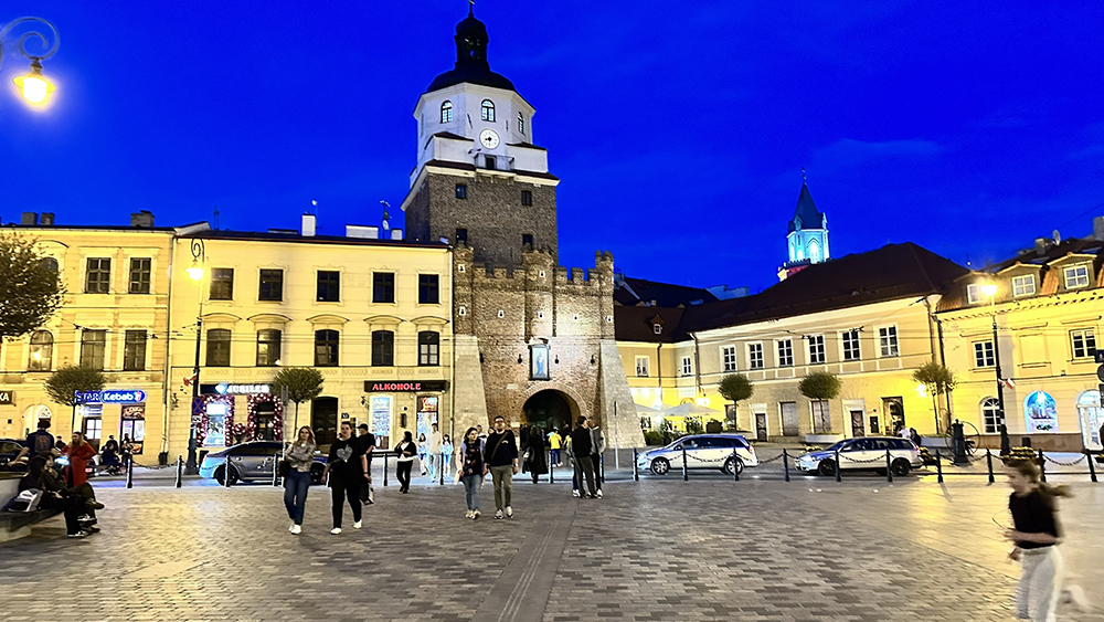 Portão de Cracóvia, em Lublin, Polônia