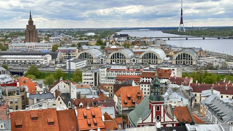 A vista de Riga
