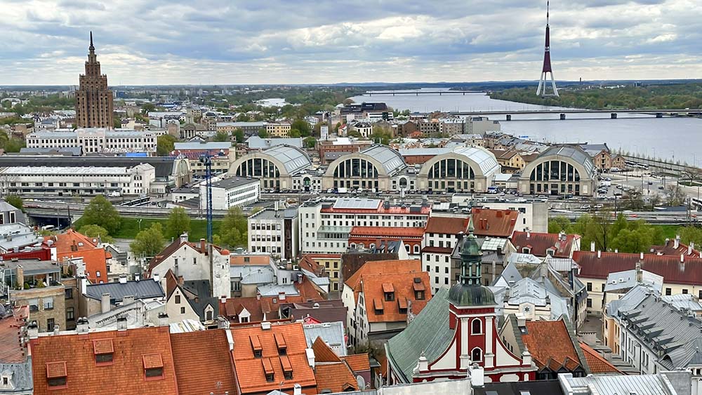 A vista de Riga
