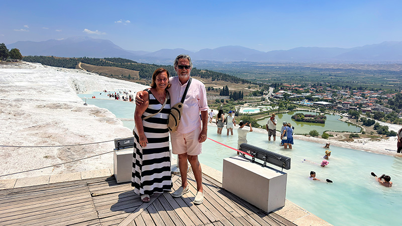 Sonia e João Miguel em Pamukkale