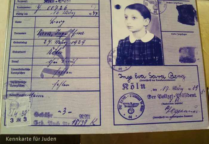 Documentos de presos em El-De Haus, Colonia, Alemanha El-De Haus