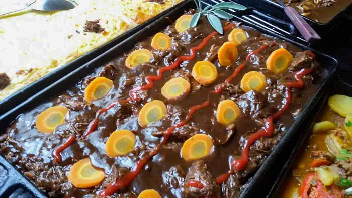 Carne de panela, no Restaurante Maturi, em Aracaju, Sergipe Carne de panela