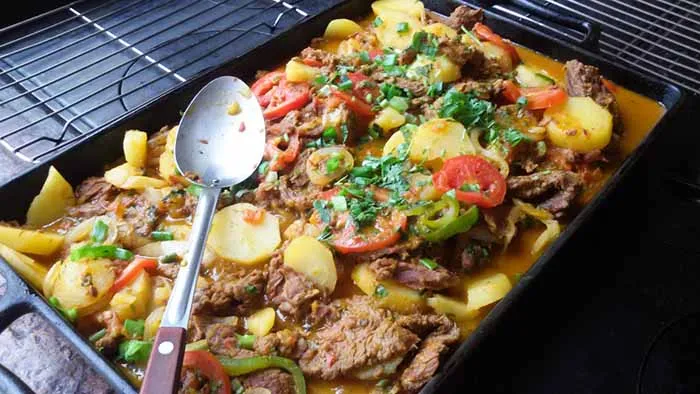 Um ddos pratos do Restaurante Maturi, em Aracaju, Sergipe carne