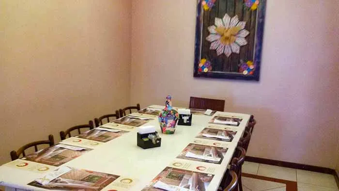 Mesa do Restaurante Maturi, em Aracaju, Sergipe mesa do restaurante