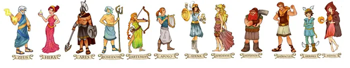 Deuses da mitologia grega Deuses da mitologia grega