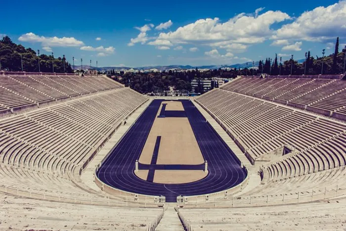 Penatenaico, estádio de atletismo, em Atenas, Grécia Penatenaico, em Atenas,