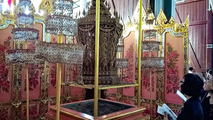 Pira funerária real no Museu Nacional de Bangkok, Tailândia